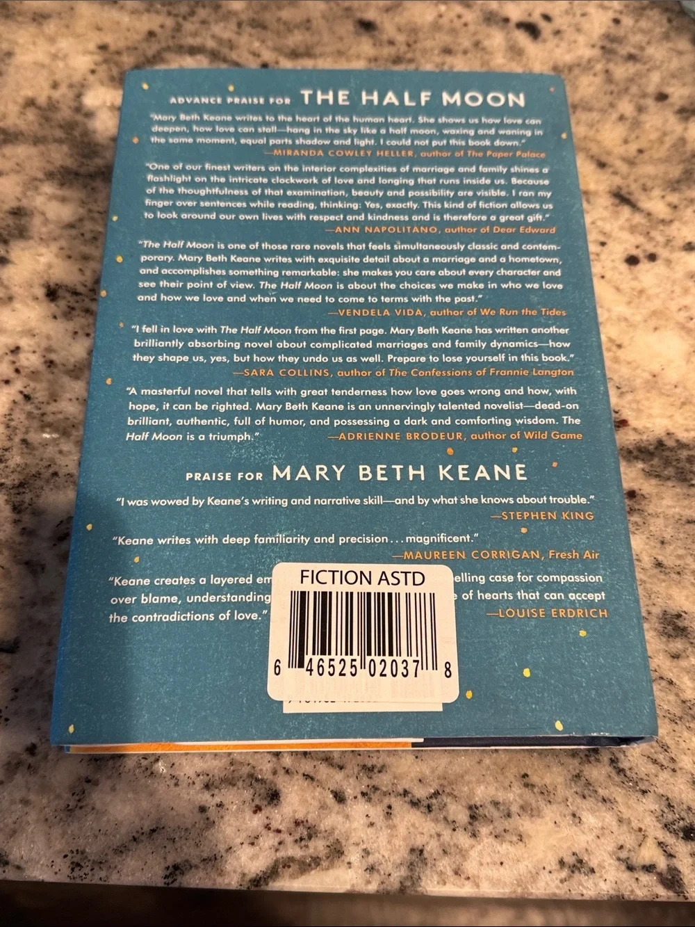 The Half Moon by Mary Beth Keane - Blue & Gold Hardcover